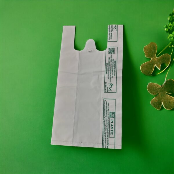 W-Cut Carry Bags 100% Biodegradable & Compostable.